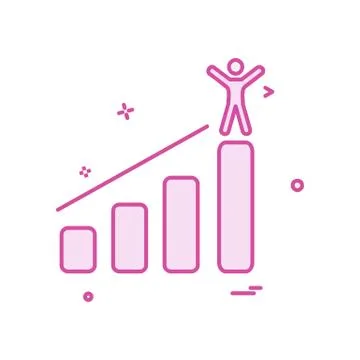 Graph icon design vector Illustrazione stock