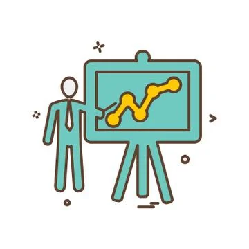 Graph icon design vector イラスト素材