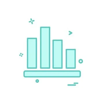 Graph icon design vector Illustrazione stock