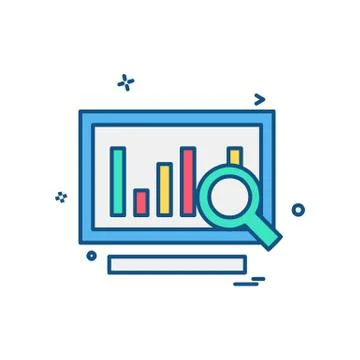 Graph icon design vector 스톡 일러스트