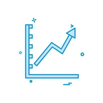 Graph icon design vector イラスト素材