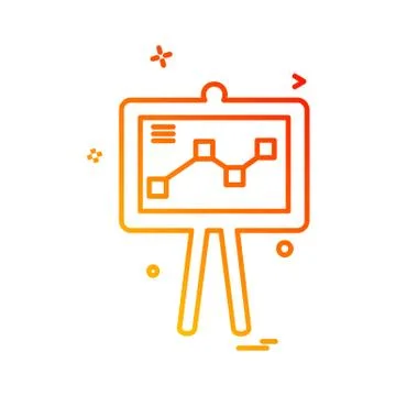 Graph icon design vector 스톡 일러스트