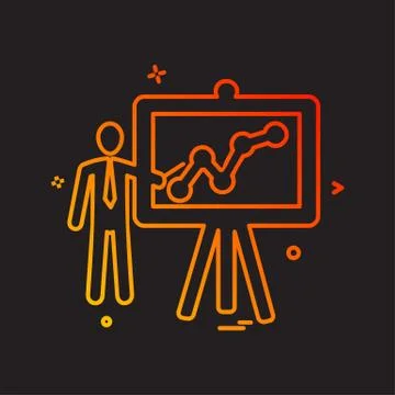 Graph icon design vector Illustrazione stock