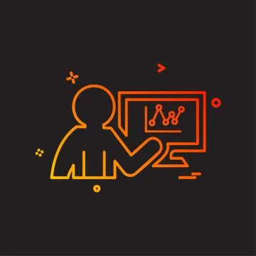Graph icon design vector Stockillustratie
