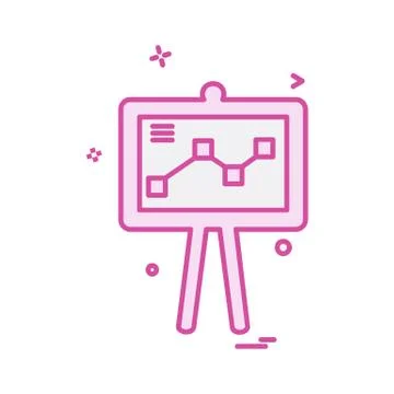 Graph icon design vector イラスト素材