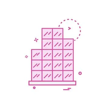 Graph icon design vector 스톡 일러스트