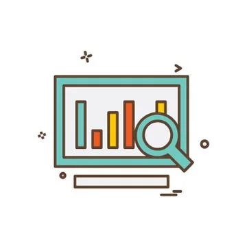 Graph icon design vector Stock Illustration