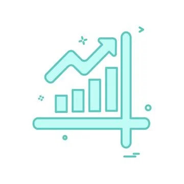 Graph icon design vector イラスト素材