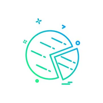 Graph icon design vector イラスト素材