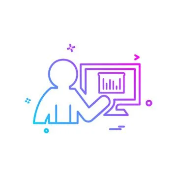Graph icon design vector Stockillustratie