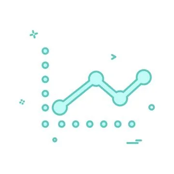 Graph icon design vector Illustrazione stock