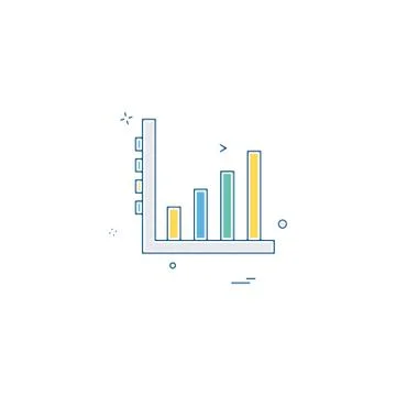 Graph icon design vector Illustrazione stock