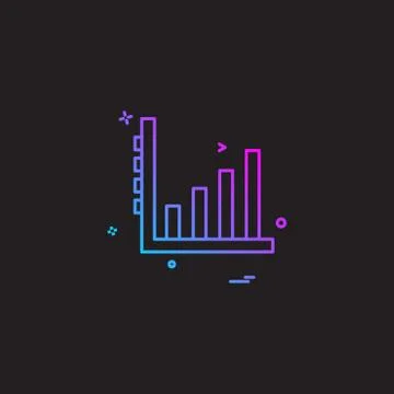 Graph icon design vector Stock Illustration