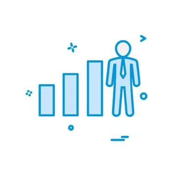 Graph icon design vector Illustrazione stock