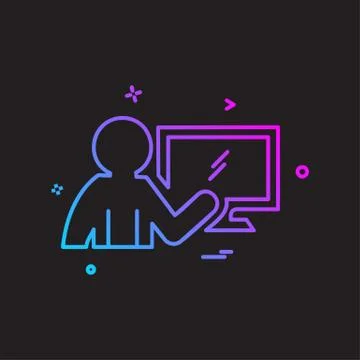 Graph icon design vector 스톡 일러스트