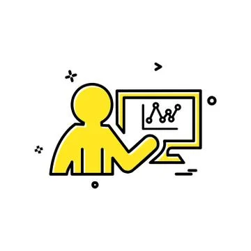 Graph icon design vector Stockillustratie