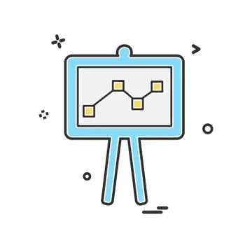 Graph icon design vector Illustrazione stock
