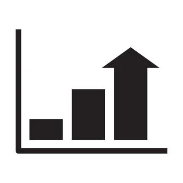 Graph icon for graphic design, logo, website, social media, mobile app, UI il Stock Illustration