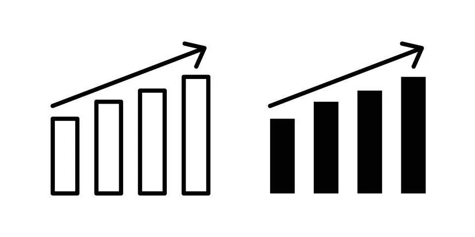 Graph icon graphic design. web icons vectors Stock Illustration