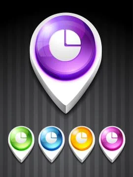 Graph icon Illustrazione stock