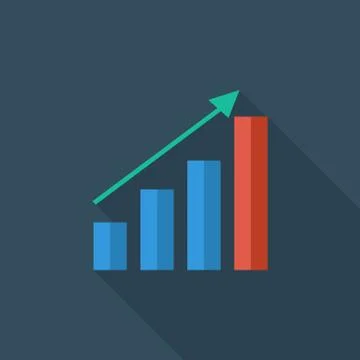 Graph icon Stock Illustration