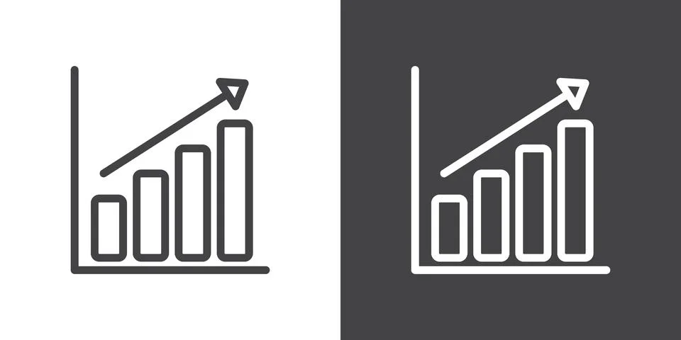 Graph icon Illustrazione stock