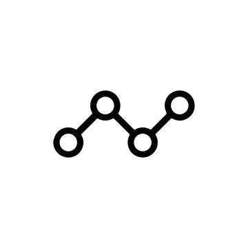 Graph icon or logo in modern line style. High quality black outline pictogram Stock Illustration