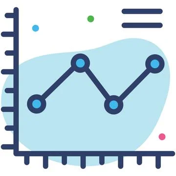 Graph Icon. User interface Vector Illustration, As a Simple Vector Sign and.. Illustrazione stock