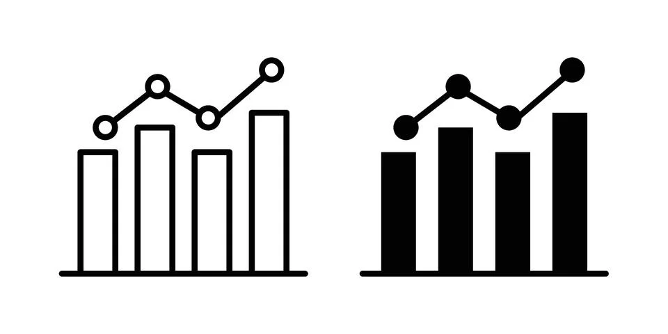 Graph icon vector design illustrations Stock Illustration