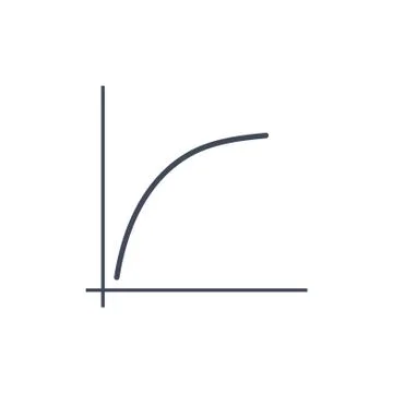 Graph Icon Vector flat design style Stock Illustration