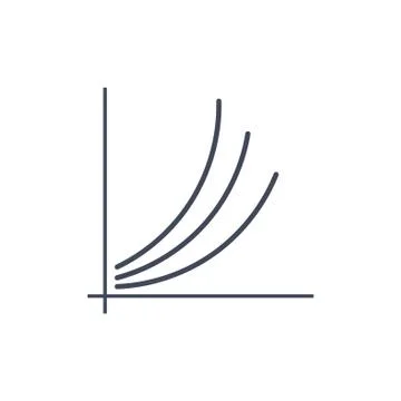 Graph Icon Vector flat design style Stock Illustration