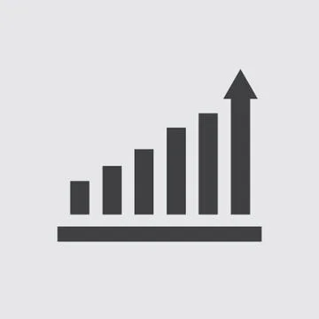 Graph Icon, Vector Graph Icon Vector. Stock Illustration