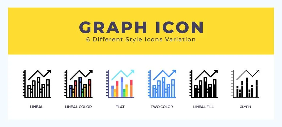 Graph icon vector illustration. trendy styles Stock Illustration
