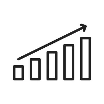 Graph icon vector image. Suitable for mobile apps, web apps and print media. Illustrazione stock