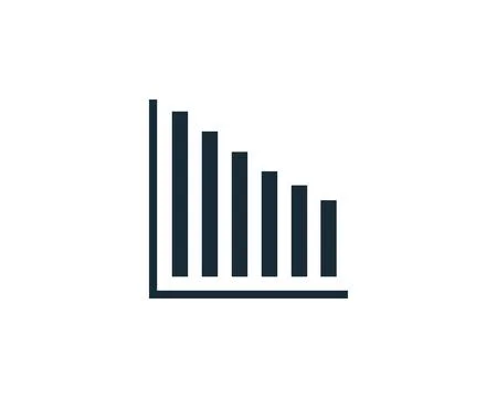 Graph Icon Vector Logo Template Illustration Design 库存插图