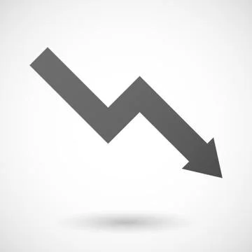 Graph  icon on white background Stock Illustration