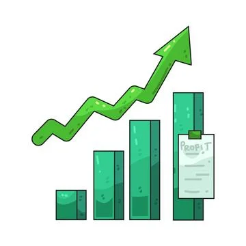 Graph Up illustration Stock Illustration