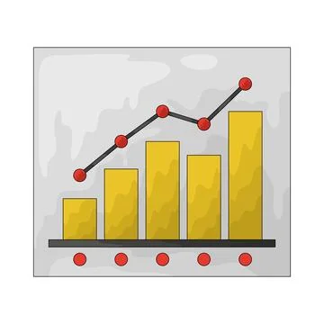 Graph illustration Stock Illustration