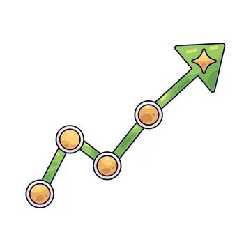 Graph illustration Stock Illustration
