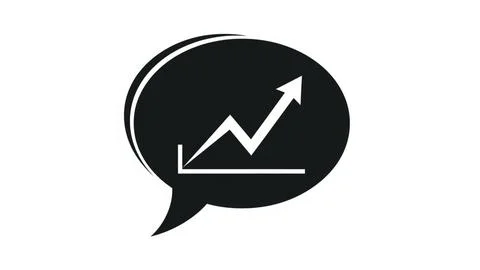 Graph indicating positive trend Illustrazione stock