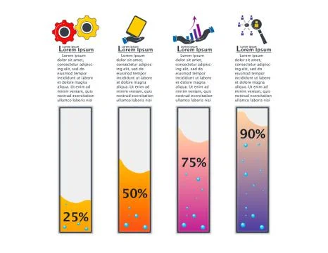 Graph info graphics design vector and marketing icons can be use Stock-Illustration