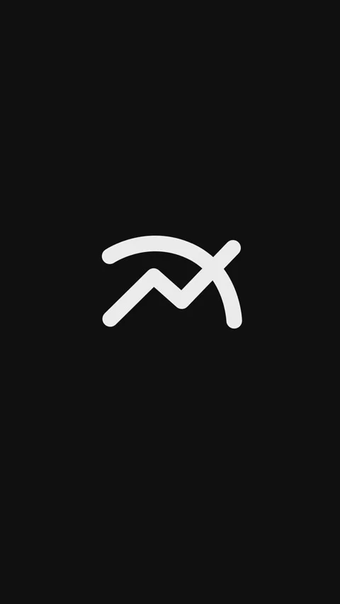 Graph line across each other icon outline simple animation. Stock Footage 297156550