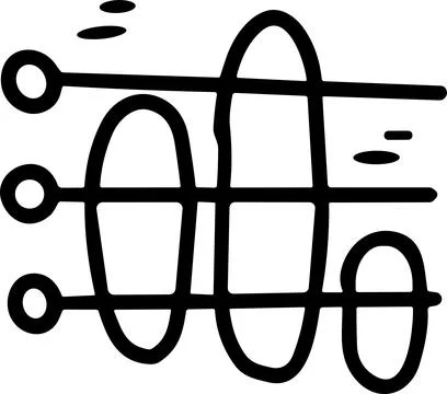 A graph with a line going up and a box with a number on it Stock Illustration