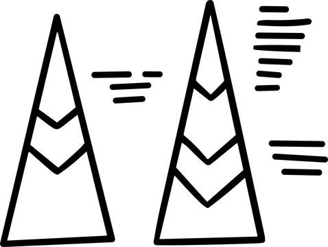 A graph with a line going up and a box with a number on it Stock Illustration