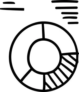 A graph with a line going up and a box with a number on it Stock Illustration