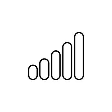 Graph line icon. vector illustration black on white background Stock Illustration