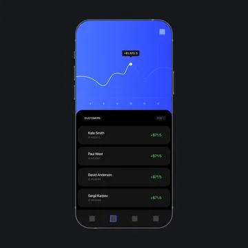 Graph Line UI Stock Illustration