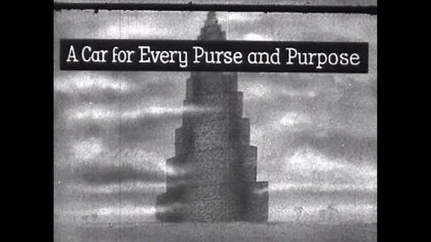 Graph made by General Motors, displaying its factory sales absorbed in the Stock Footage 119708105