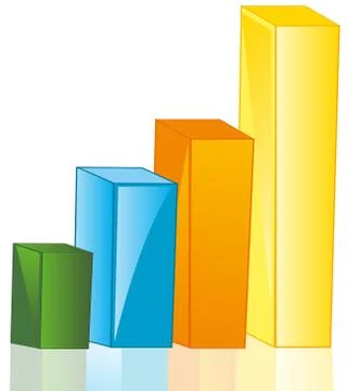 Graph in the manner of square Stock Illustration