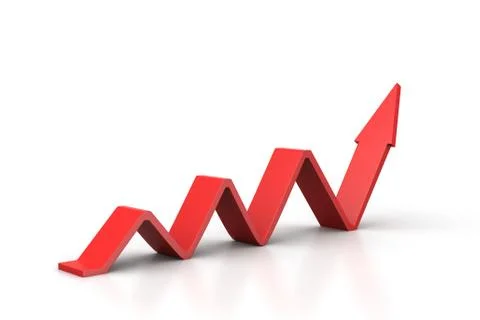 Graph moving to success Free Stock Illustration